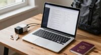 adjust laptop settings before travel
