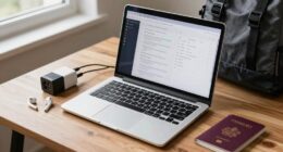 adjust laptop settings before travel