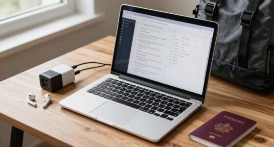 adjust laptop settings before travel