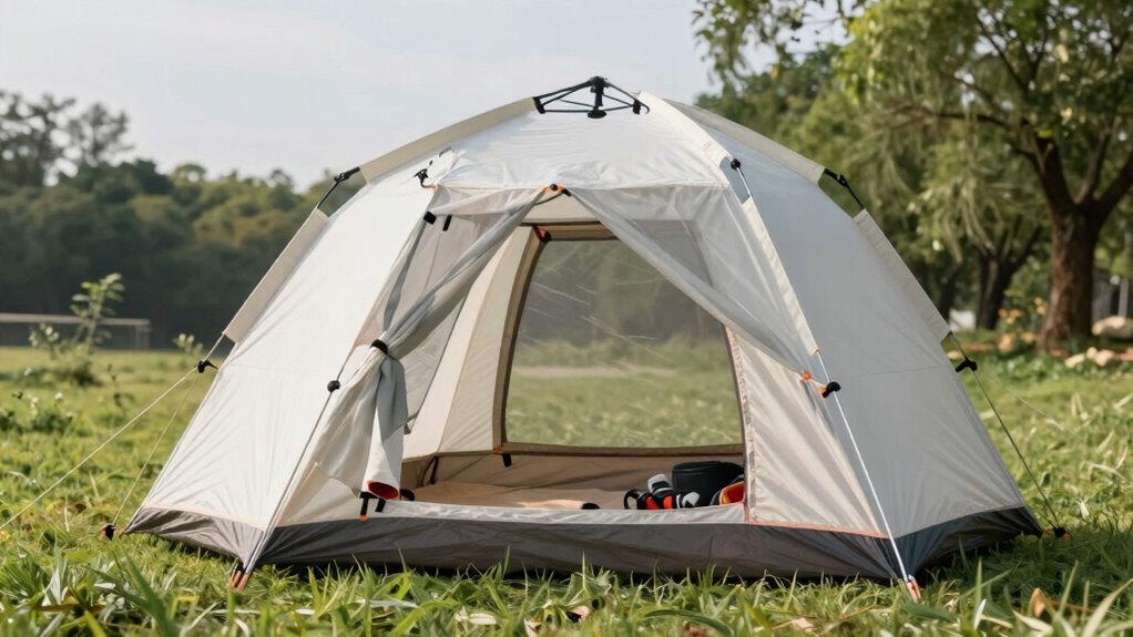 adjust tent mesh ventilation