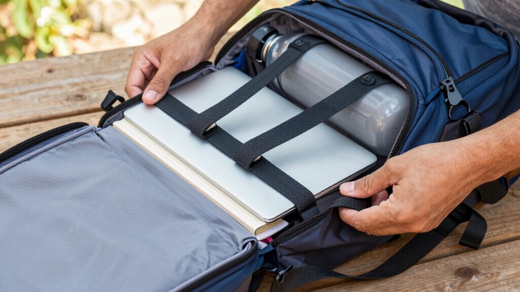 balanced backpack load distribution