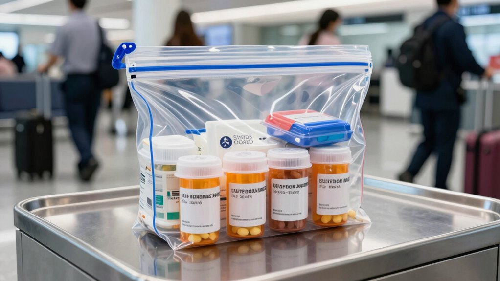 carrying medications at security