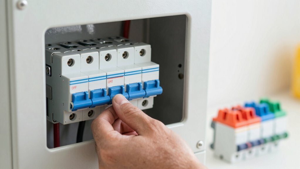 check circuit breakers fuses