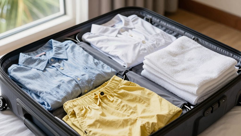 choose breathable quick drying fabrics