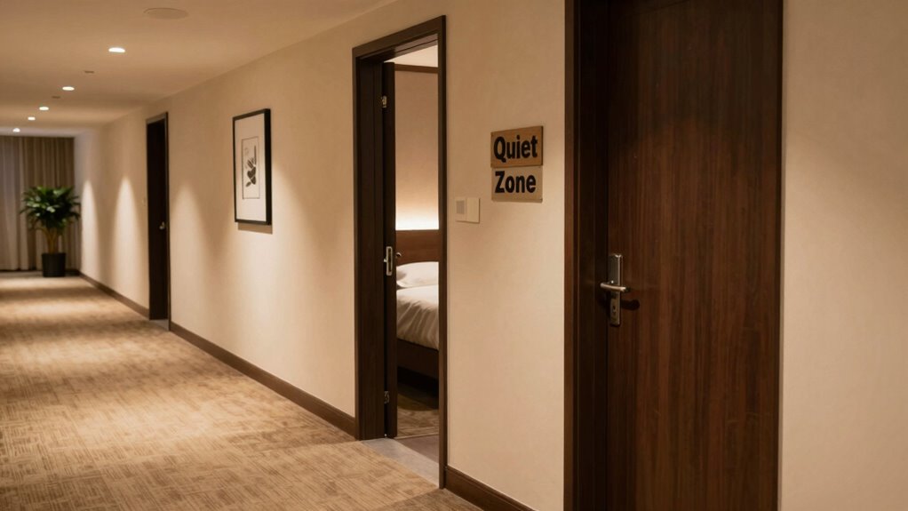 choose quiet room location