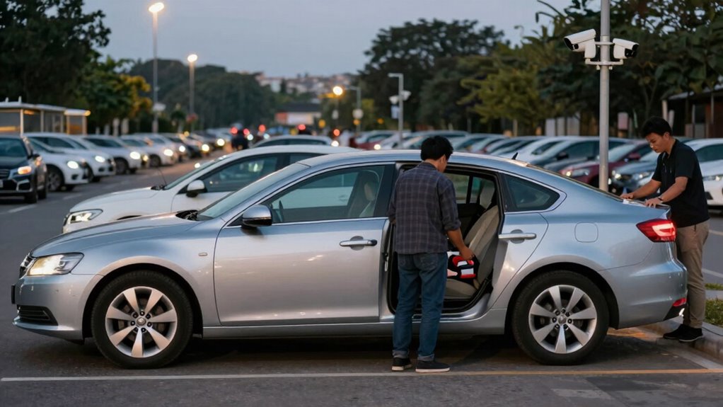 choose well lit secure parking