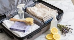 clean deodorize luggage effectively