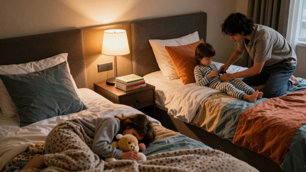 consistent bedtime routine on the go