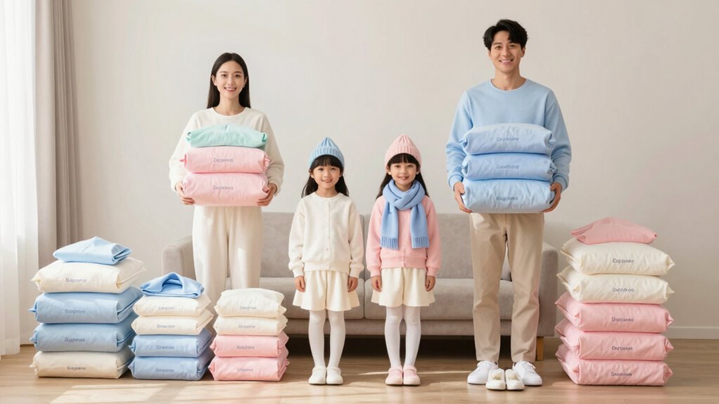 coordinated family travel outfits