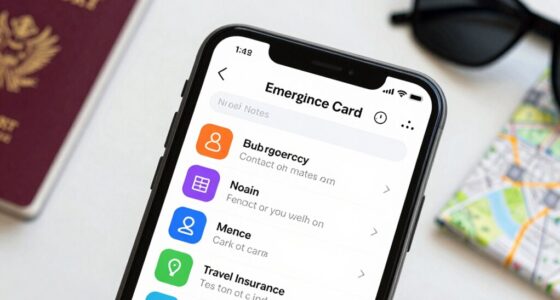 create travel emergency contact