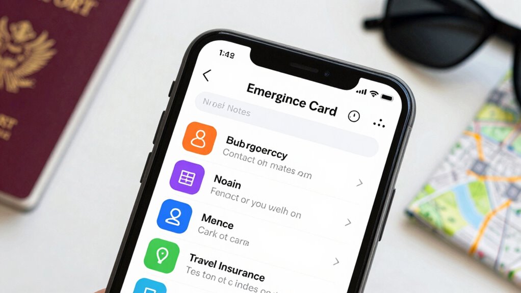 create travel emergency contact