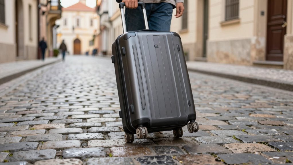 durable maneuverable cobblestone luggage