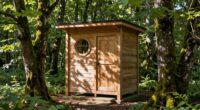 eco friendly forest bathroom etiquette