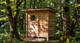 eco friendly forest bathroom etiquette