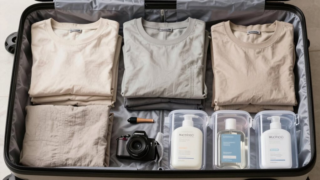 efficient minimalist packing organization