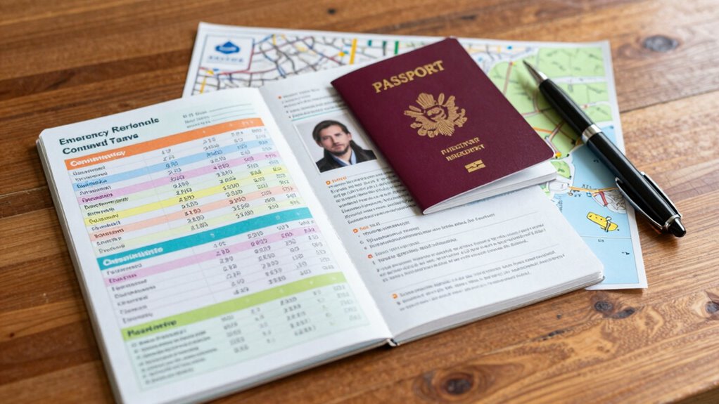 emergency contacts and essential info