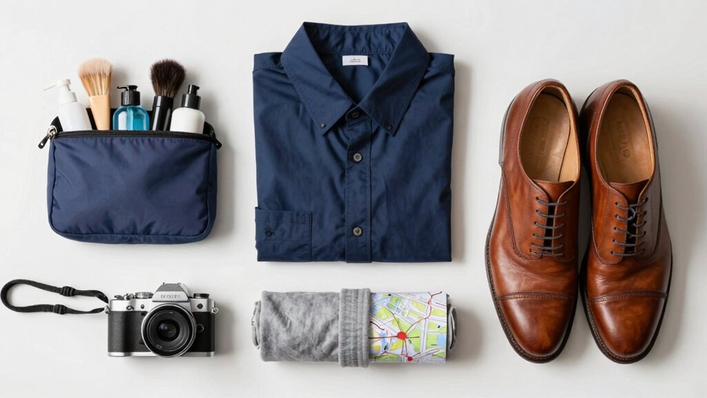 essential flat lay packing essentials