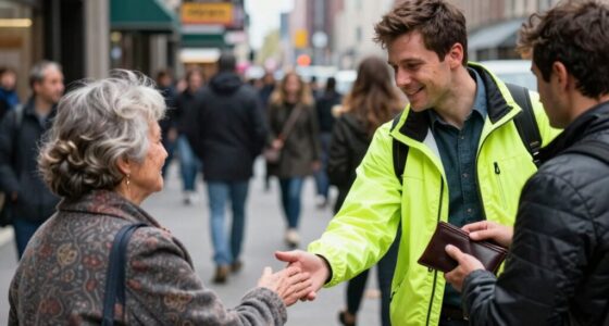 fake assistance in crowds