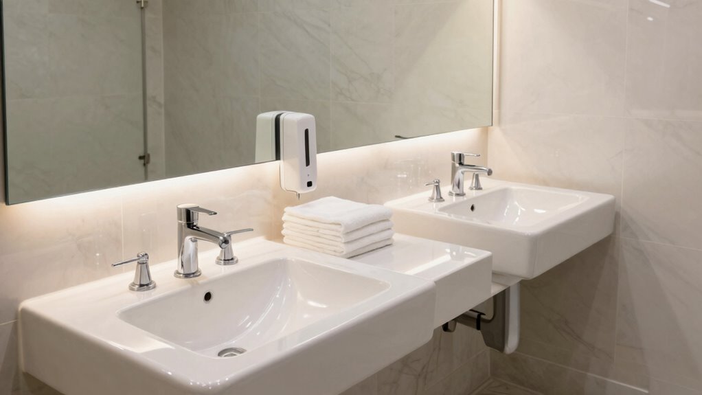 find clean convenient restrooms