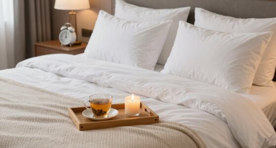 gadget free hotel bed routine