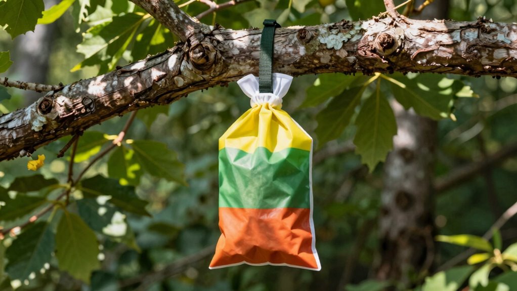 hang food high securely
