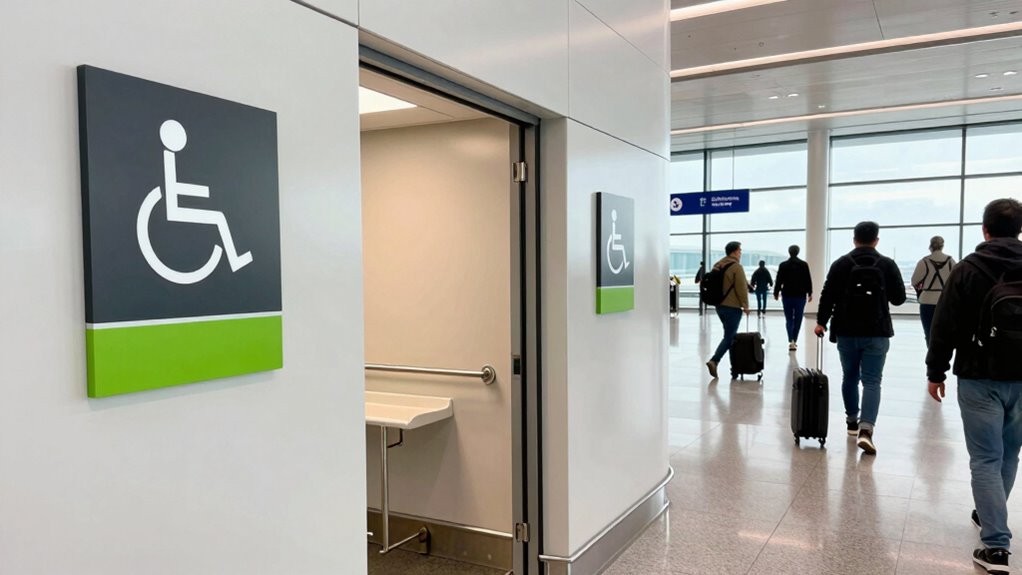 identify accessible restroom features