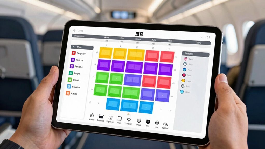 interpreting seat map details