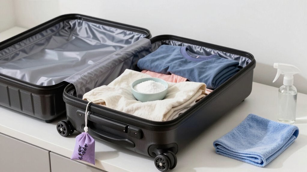 keep luggage odor free regularly