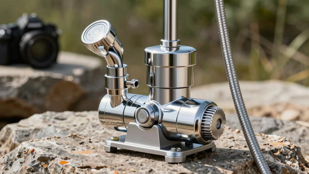 key camping shower features