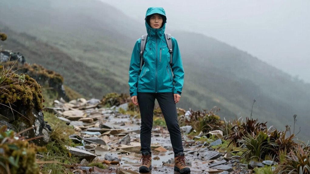 key travel rain jacket factors