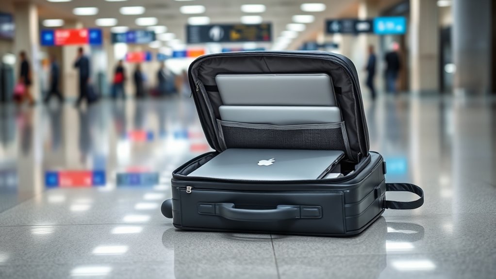 laptop compartment travel essentials