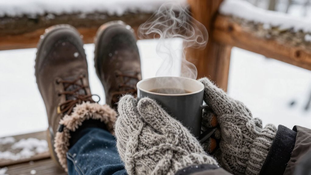 layered thermal winter accessories