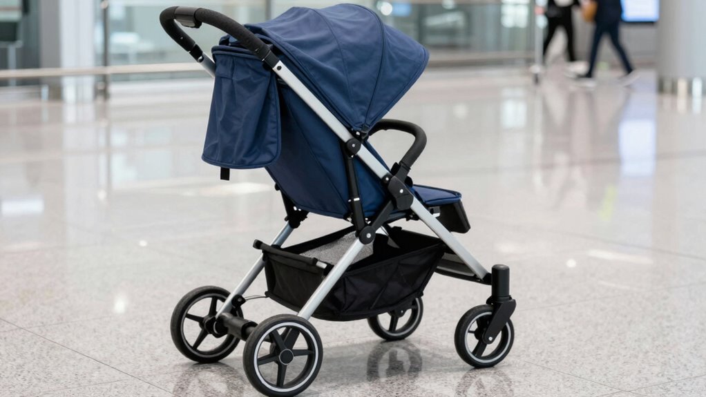 lightweight foldable safe stroller