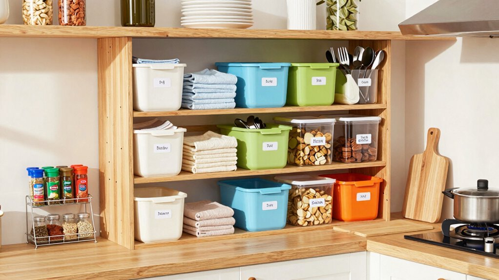 maintain organized camp kitchen