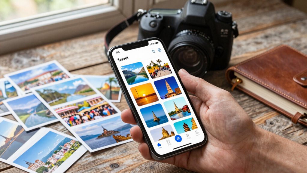 manage photos while traveling