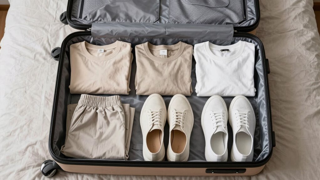 minimalist packing for versatility