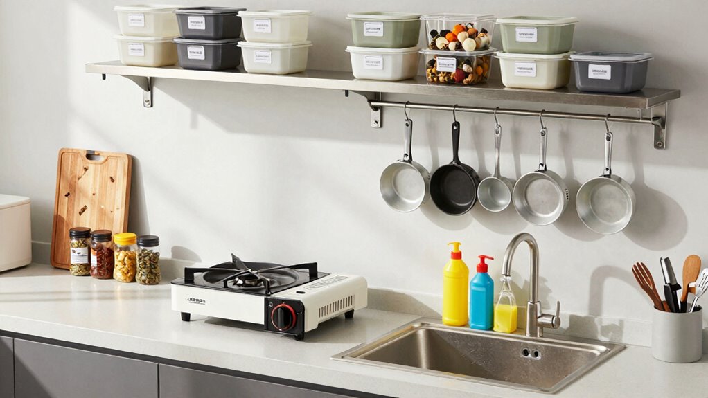 optimize camp kitchen layout