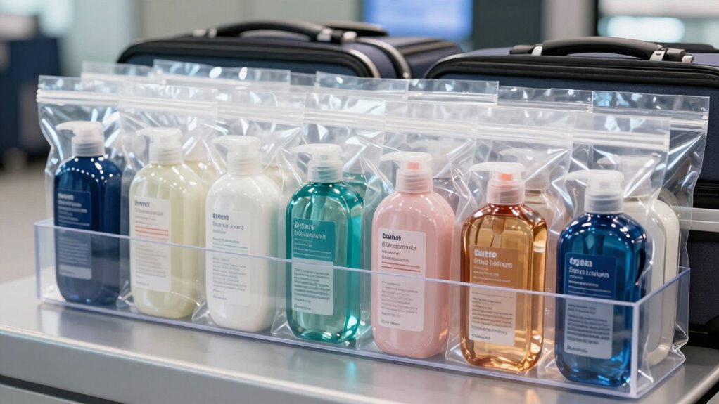 organize liquids for quick screening