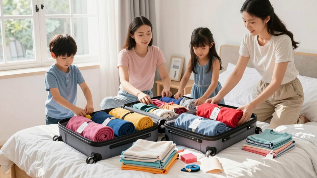 organize outfits with labels