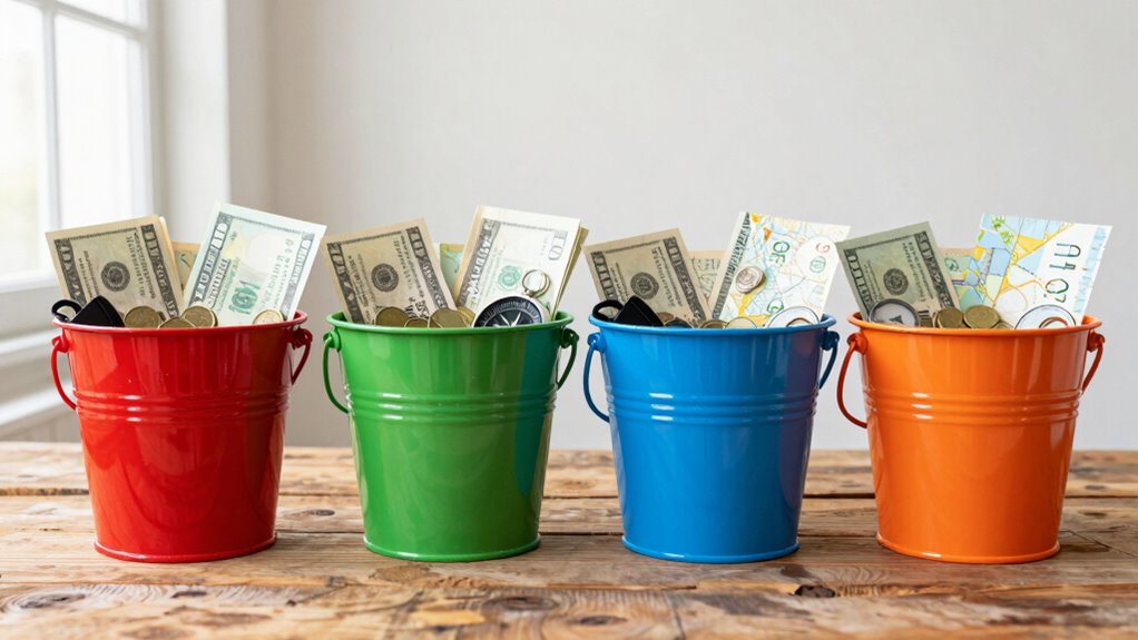 organize travel budget categories