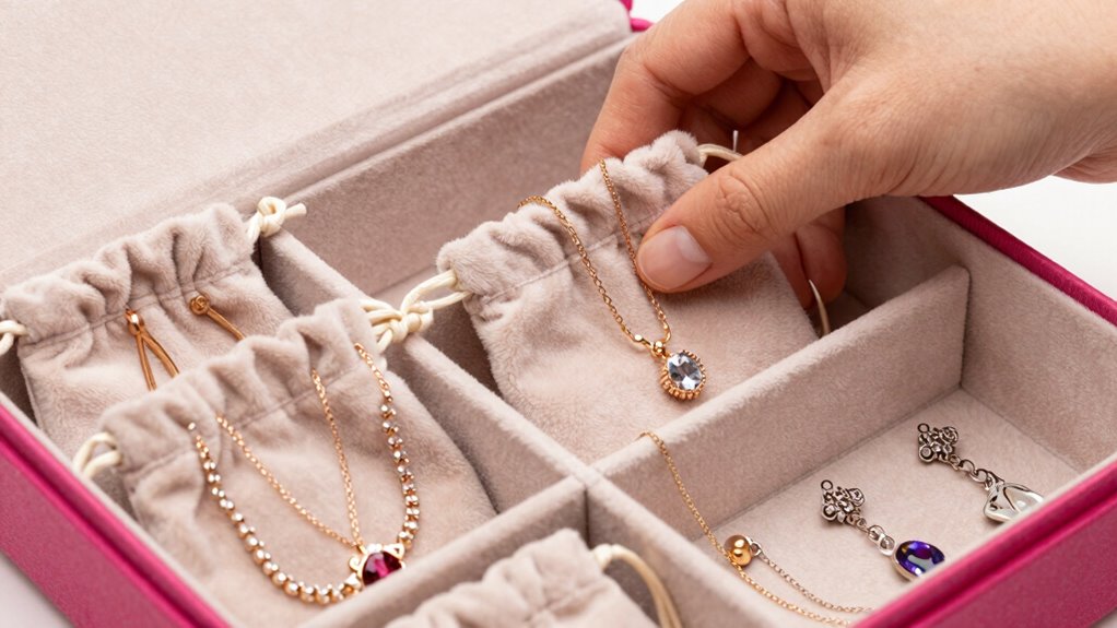 organized protected jewelry storage