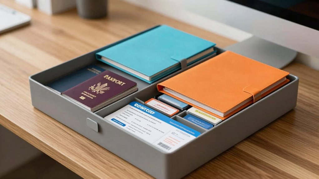 organized travel document system