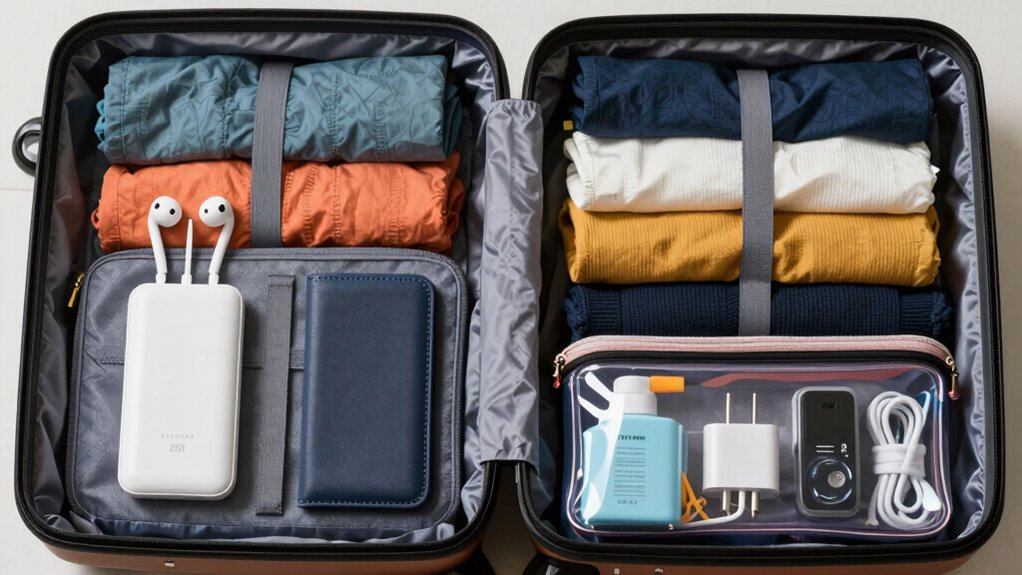 organized travel packing accessories
