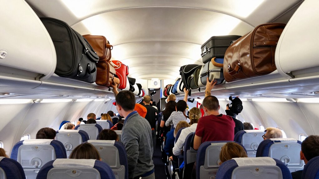overhead bin space limitations