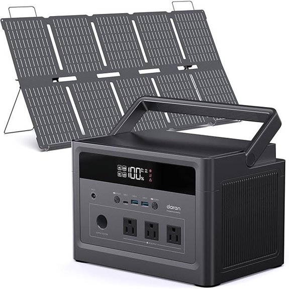 portable 1200w solar power