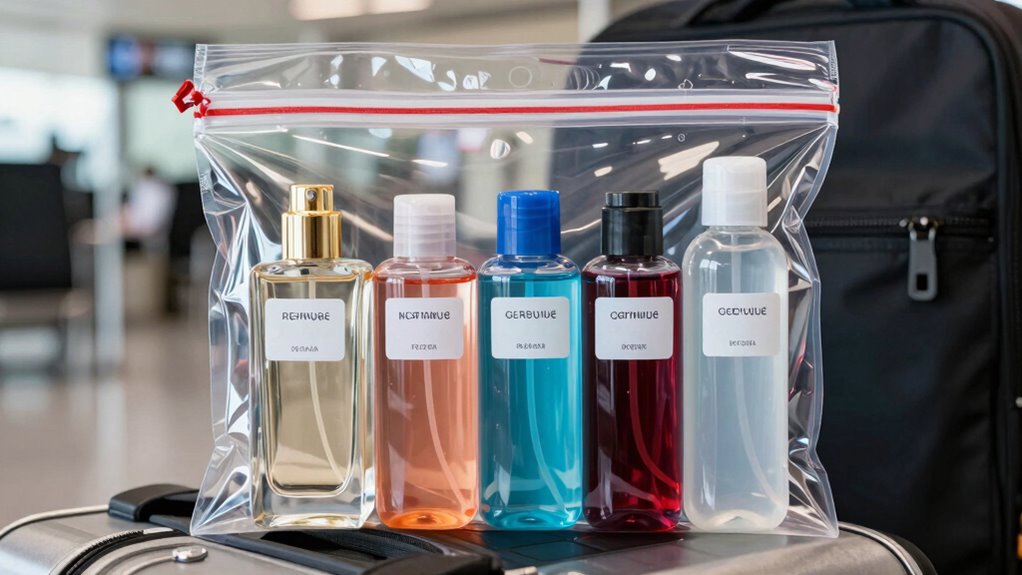 pre prepare liquids before security