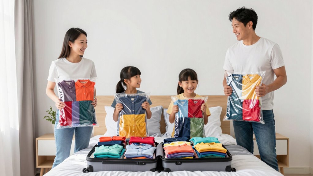 pre selected travel outfit sets