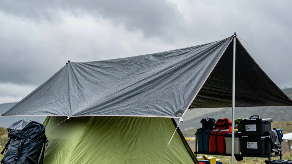 prepare rain gear and conditions