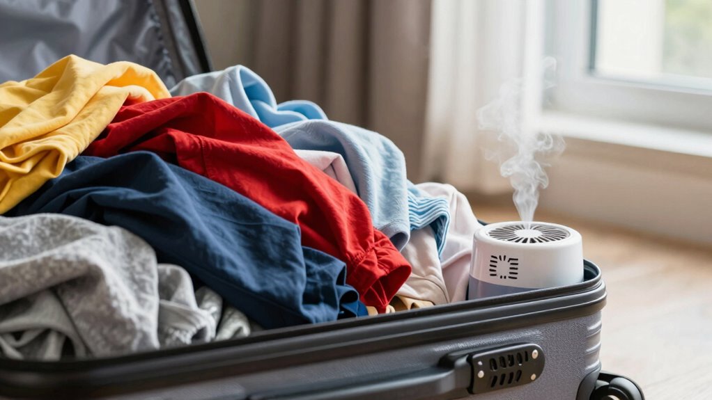 prevent laundry odors during travel
