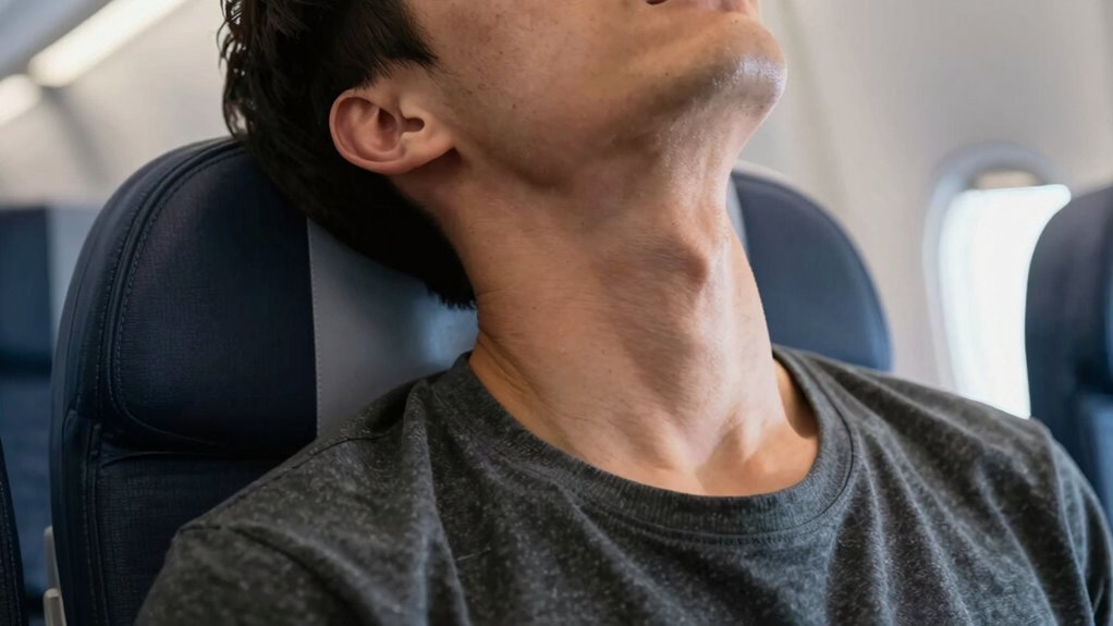 preventing post flight neck stiffness